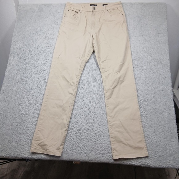 American Tall Pants Mens 36x36 Khaki J1 Straight Fit Stretch Chino AM-PC-10330 - Picture 1 of 9